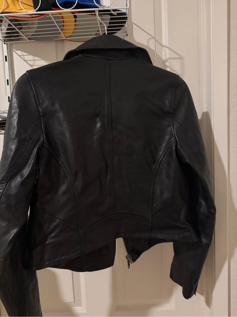 Abercrombie & Fitch Black Genuine Leather Jacket - Picture 5 of 5